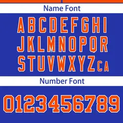 Orange Royal Color Block Raglan Sleeves Baseball Jersey 4
