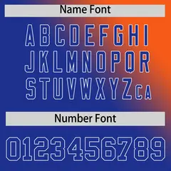 Orange Royal Diagonal Stripe Gradient Baseball Jersey 4