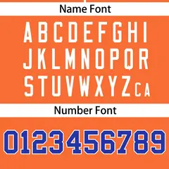 Orange Royal Full Button Authentic Baseball Jersey 4