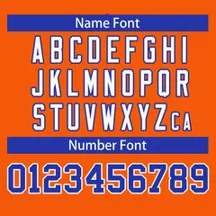 Orange Royal Full Button Classic Authentic Baseball Jersey 4