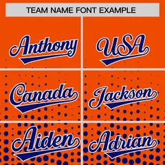Orange Royal Gradient Polka Dot Varsity Letterman Jacket 3