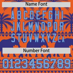 Orange Royal Graffiti Pattern Bossinia Style Baseball Jersey 4