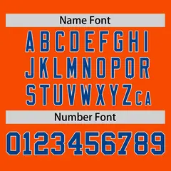 Orange Royal Horizontal Stripe Pullover Baseball Jersey 4
