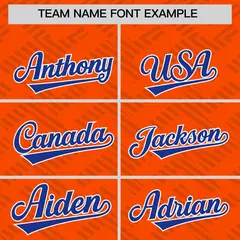 Orange Royal L Pattern Raglan Full-Snap Varsity Letterman Jacket 3