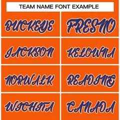 Orange Royal-Orange Raglan Sleeves Varsity Full-Snap Letterman Jacket 3