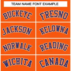 Orange Royal-Orange Raglan Sleeves Varsity Full-Snap Letterman Jacket 5