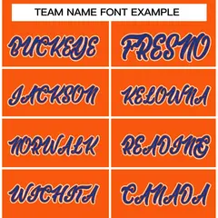 Orange Royal-Orange Raglan Sleeves Varsity Full-Snap Letterman Jacket 5