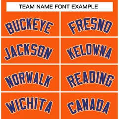 Orange Royal-Orange Raglan Sleeves Varsity Full-Snap Letterman Jacket 5