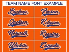 Orange Royal Orange-White Classic Style Hockey Jersey 3