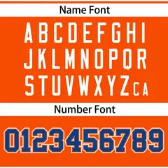 Orange Royal Raglan Gradient Thick Stripe Baseball Jersey 4