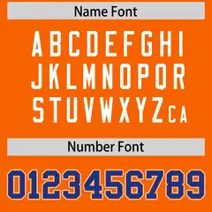 Orange Royal Raglan Sleeves Authentic Football Jersey 4