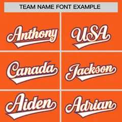 Orange Royal Side Flame Outline Basketball Jersey 3