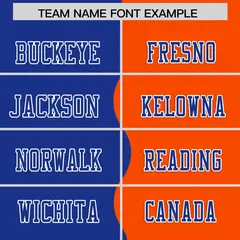 Orange Royal Split Fashion Mesh Football Jersey 3