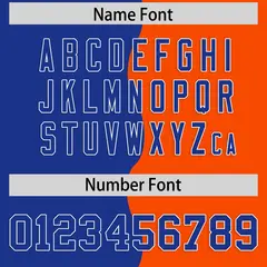 Orange Royal Split Fashion Mesh Football Jersey 4