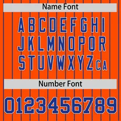 Orange Royal Stripe Raglan Sleeves Fashion Baseball Jersey 4