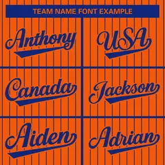 Orange Royal Stripe Varsity Bomber Jacket with Raglan Sleeves 5