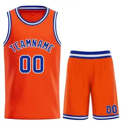 Orange Royal-White Bull Classic Sets Basketball Jersey