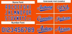 Orange Royal White Classic Authentic Baseball Jersey 3