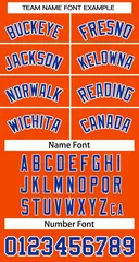 Orange Royal White Classic Basketball Jersey 3