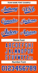 Orange Royal White Classic Basketball Jersey 3
