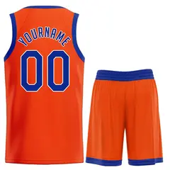 Orange Royal-White Classic Basketball Uniform Jersey 2