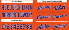 Orange Royal-White Classic Basketball Uniform Jersey 4