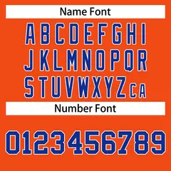 Orange Royal-White Classic Casual Basketball Jersey 4