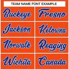 Orange Royal-White Classic Casual Basketball Jersey 3