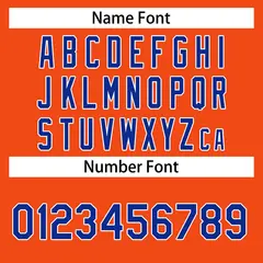 Orange Royal-White Classic Casual Basketball Jersey 4