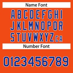 Orange Royal-White Classic Casual Basketball Jersey 4