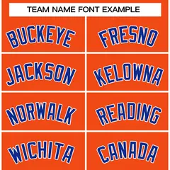 Orange Royal-White Classic Casual Basketball Jersey 3