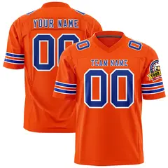 Orange Royal-White Classic Football Jersey