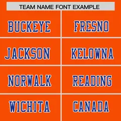 Orange Royal-White Classic Football Jersey 3