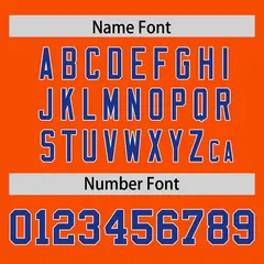 Orange Royal-White Classic Football Jersey 4