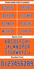 Orange Royal-White Classic Mesh Authentic Football Jersey 3
