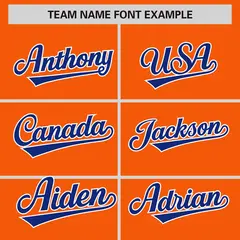 Orange Royal-White Color Block Varsity Letterman Jacket 3