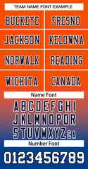 Orange Royal-White Gradient Fashion Team Football Jersey 3