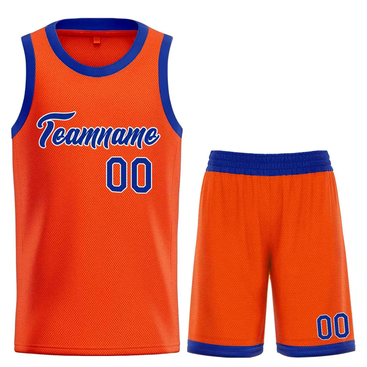 Orange Royal-White Heal Basketball Jersey Uniform Set