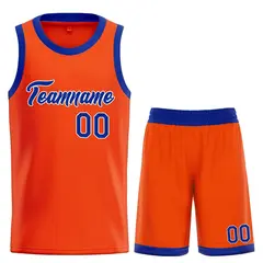 Orange Royal-White Heal Basketball Jersey Uniform Set