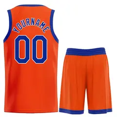 Orange Royal-White Heal Basketball Jersey Uniform Set 2
