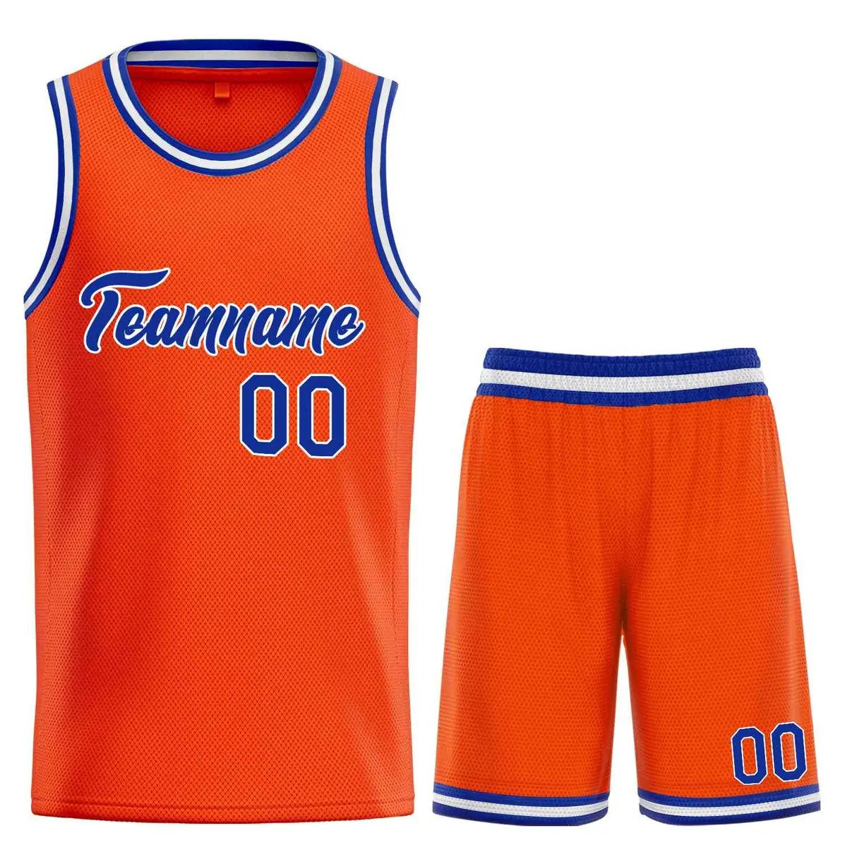 Orange Royal-White Heal Basketball Jersey Uniform Set