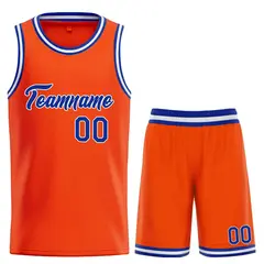 Orange Royal-White Heal Basketball Jersey Uniform Set