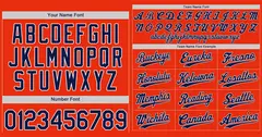 Orange Royal White Hook Classic Authentic Baseball Jersey 3