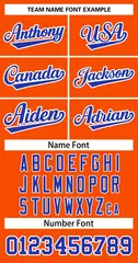 Orange Royal-White Striped Sleeveless Baseball Jersey 5