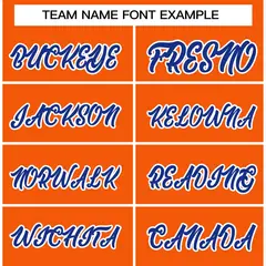Orange Royal-White Varsity Full-Snap Letterman Jacket 3