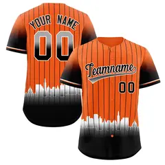 Orange San-Francisco City Silhouette Baseball Jersey 1
