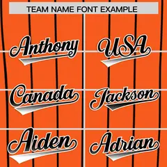 Orange San-Francisco City Silhouette Baseball Jersey 3