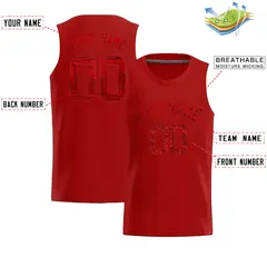Orange Sequined Trim Athletic Basketball Jersey 2