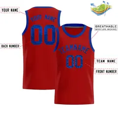 Orange Sequined Trim Athletic Basketball Jersey 2