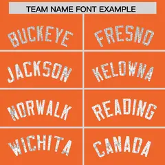 Orange Sequined Trim Athletic Basketball Jersey 3